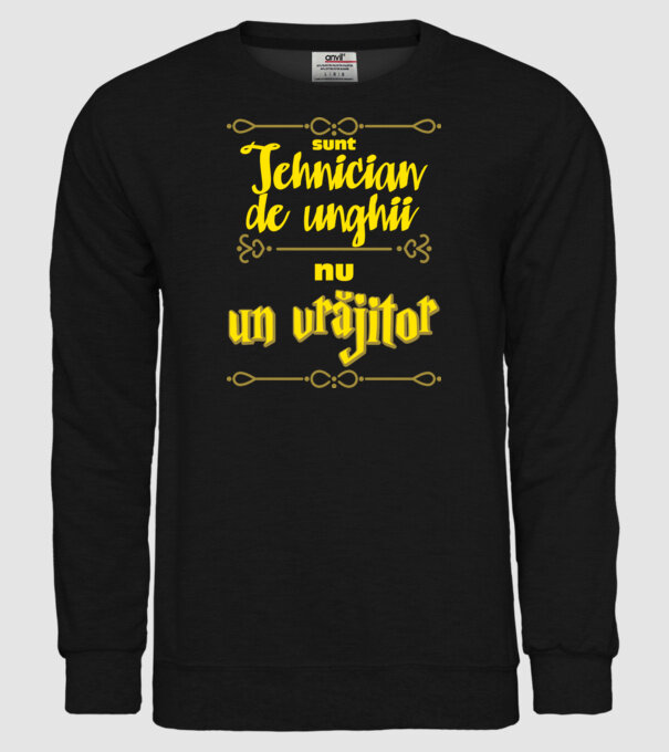 Sunt tehnician de unghii, nu un magician model negru pe tricou