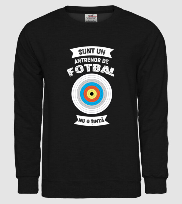 sunt un antrenor de fotbal, nu o țintă model negru pe tricou