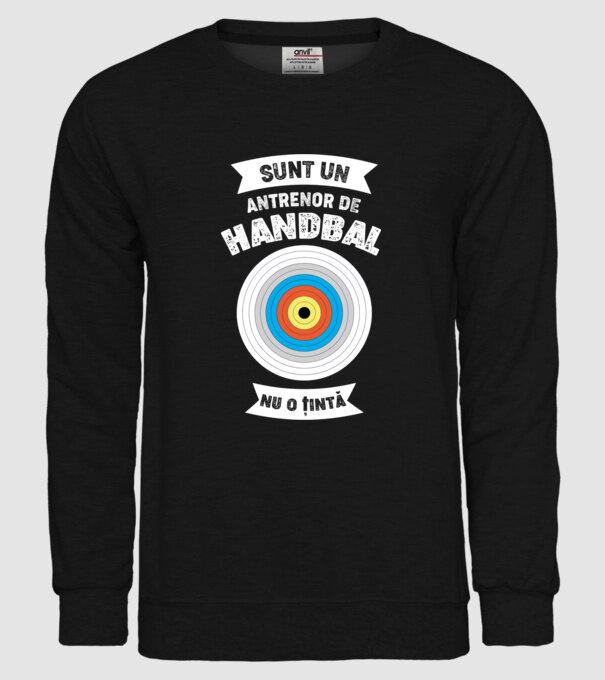 sunt un antrenor de handbal, nu o țintă model negru pe tricou