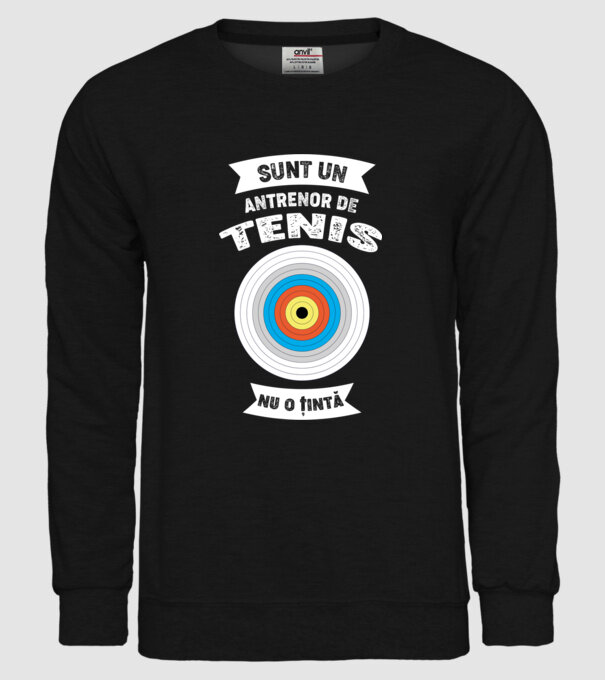 sunt un antrenor de tenis, nu o țintă model negru pe tricou