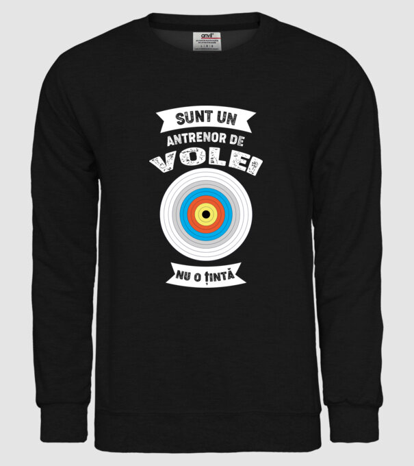 sunt un antrenor de volei, nu o țintă model negru pe tricou