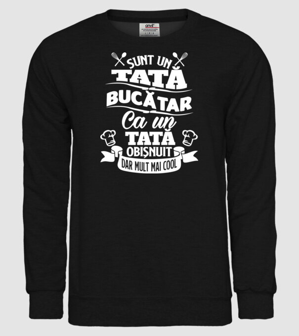 Sunt un tată bucătar model negru pe tricou