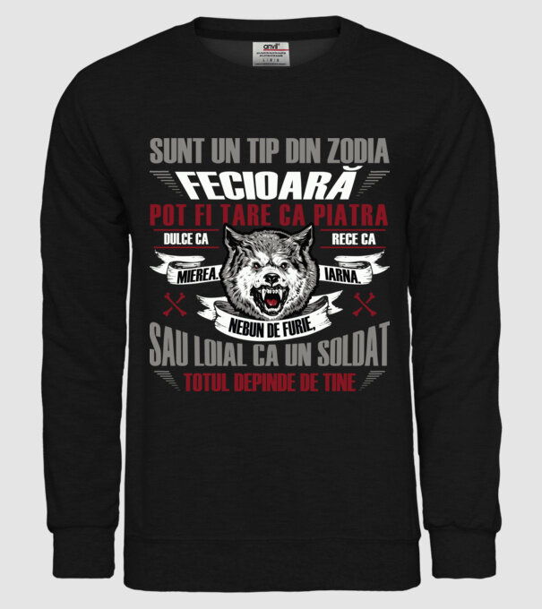 Sunt un tip din zodia Fecioară model negru pe tricou