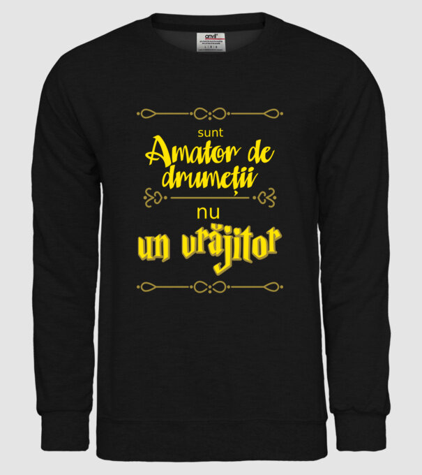 Sunt amator de drumeții, nu un vrăjitor model negru pe tricou