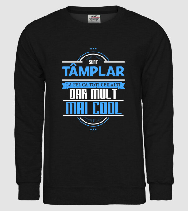 Sunt tâmplar, la fel ca toți ceilalți, dar mult mai cool model negru pe tricou