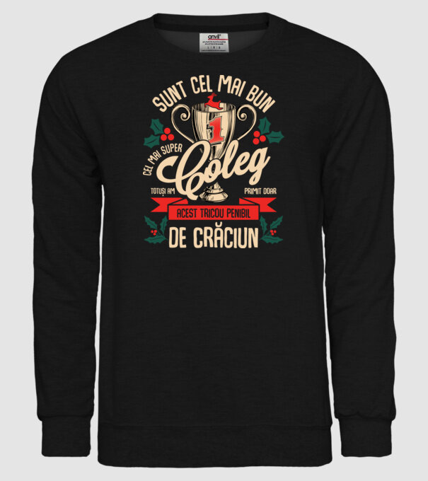 super coleg D1443687 model negru pe tricou
