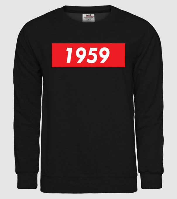 Supreme Birthday 1959 model negru pe tricou