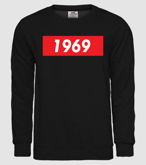 Supreme Birthday 1969 model negru pe tricou