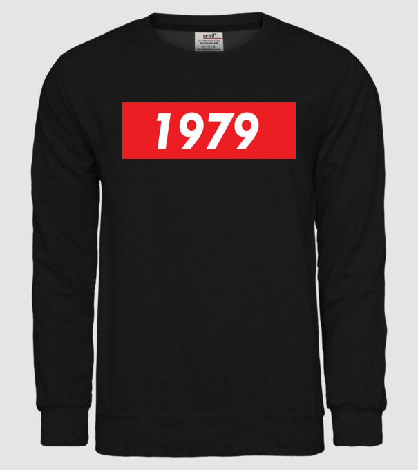 Supreme Birthday 1979 model negru pe tricou