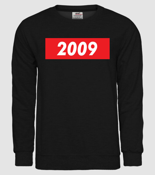 Supreme Birthday 2009 model negru pe tricou