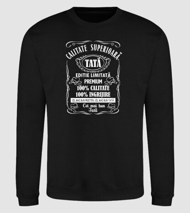 Tată Premium - ediție limitată model negru pe tricou
