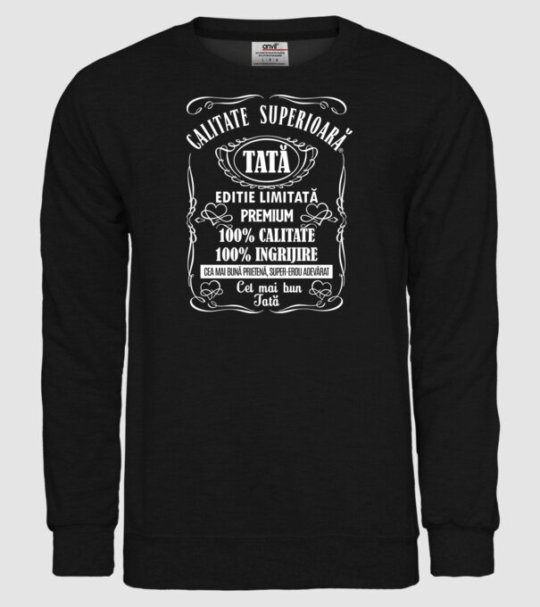 Tată Premium - ediție limitată model negru pe tricou