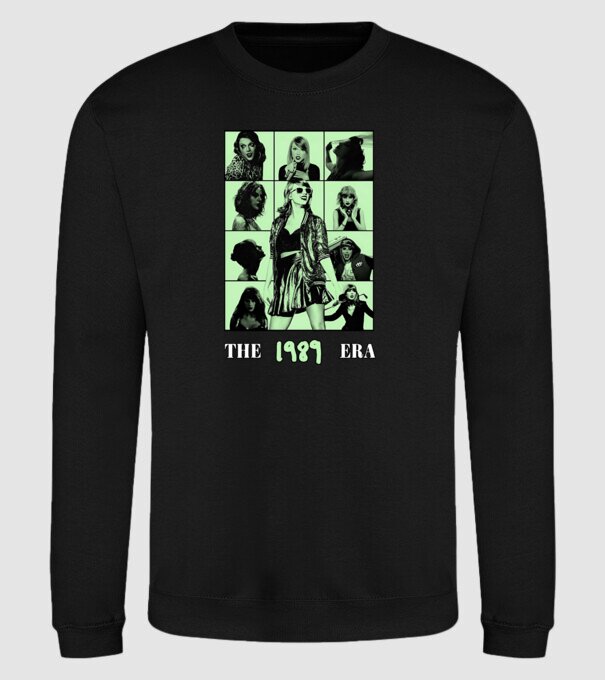 Taylor Swift ERAS green model negru pe tricou