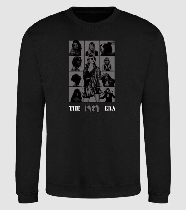 Taylor Swift ERAS grey model negru pe tricou