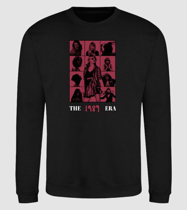 Taylor Swift ERAS red model negru pe tricou