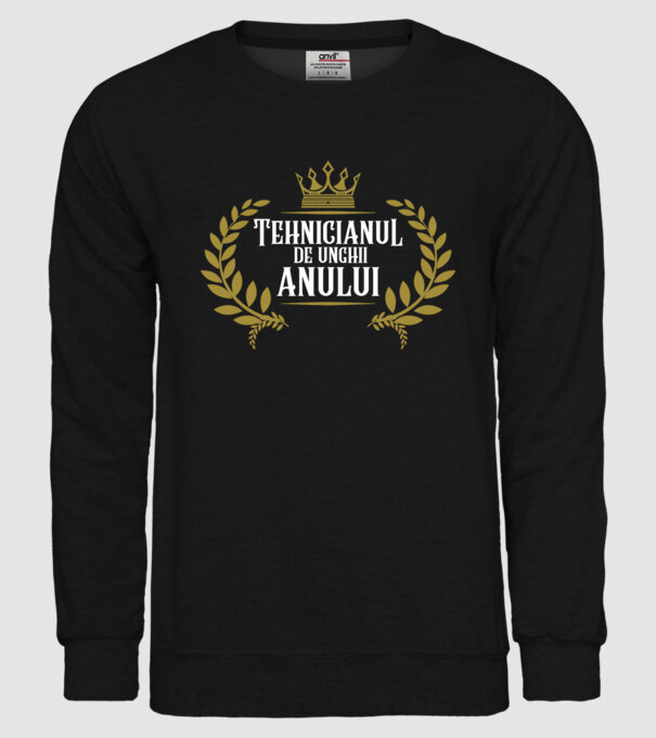 Tehnicianul de unghii al anului model negru pe tricou