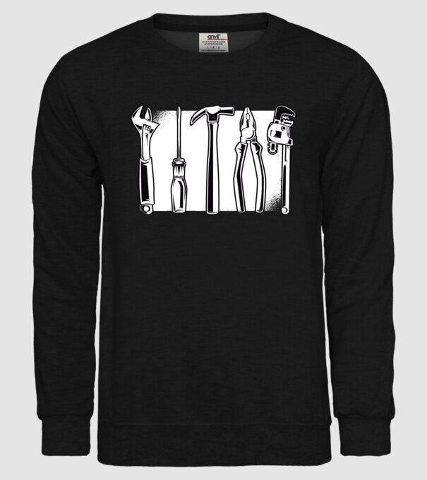 Tools model negru pe tricou