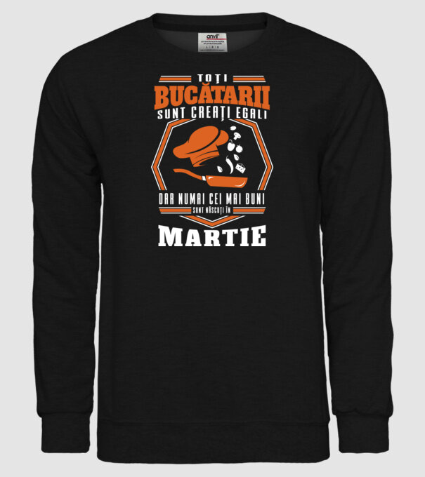 Toți bucătarii sunt creați egali martie model negru pe tricou