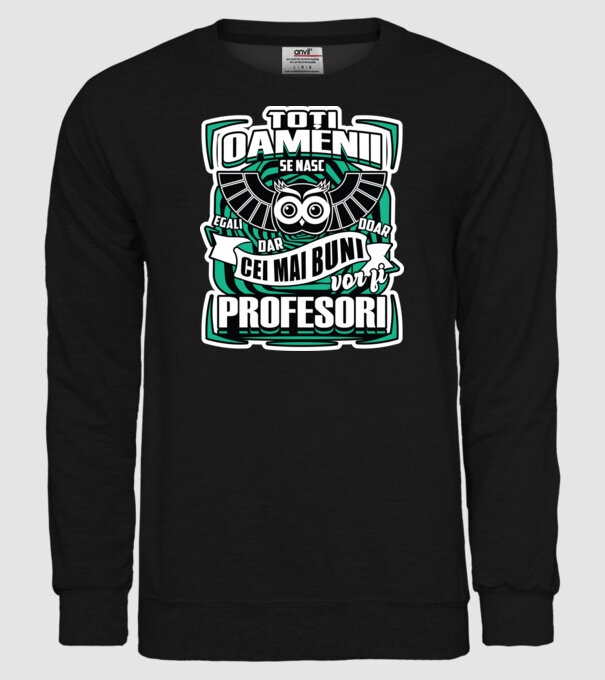 Toți oamenii profesori model negru pe tricou