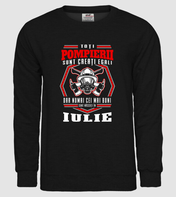 Toți pompierii sunt creați egali, dar numai cei mai buni sunt născuți în iulie model negru pe tricou