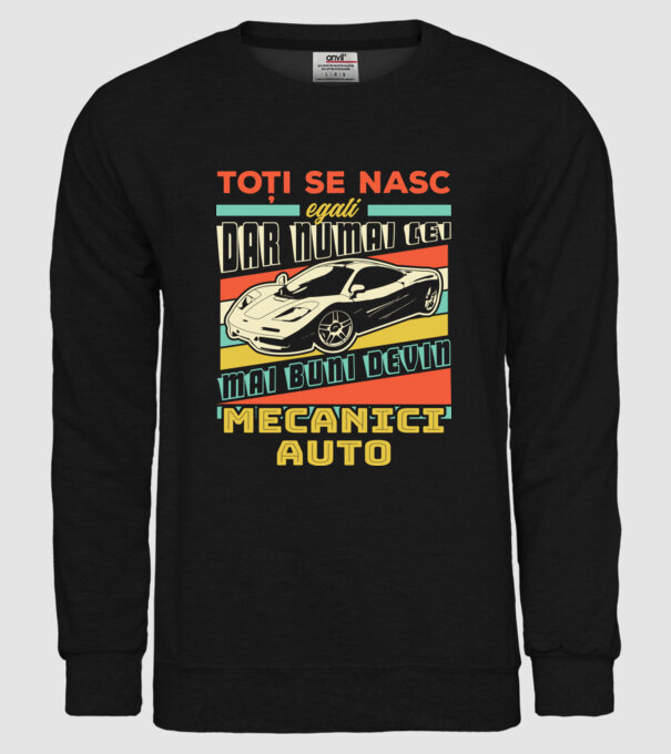 Toți se nasc egali, dar numai cei mai buni devin mecanici auto model negru pe tricou