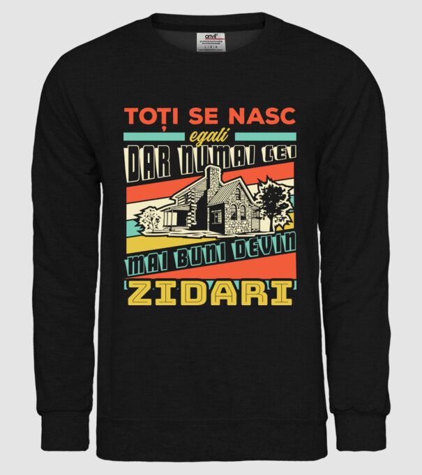 Toți se nasc egali, dar numai cei mai buni devin zidari model negru pe tricou