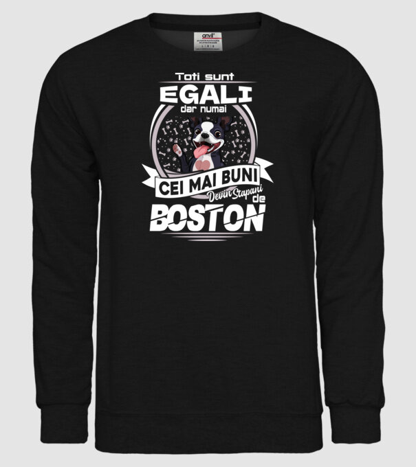 Toți sunt egali, dar numai cei mai buni devin stăpâni de boston lght model negru pe tricou