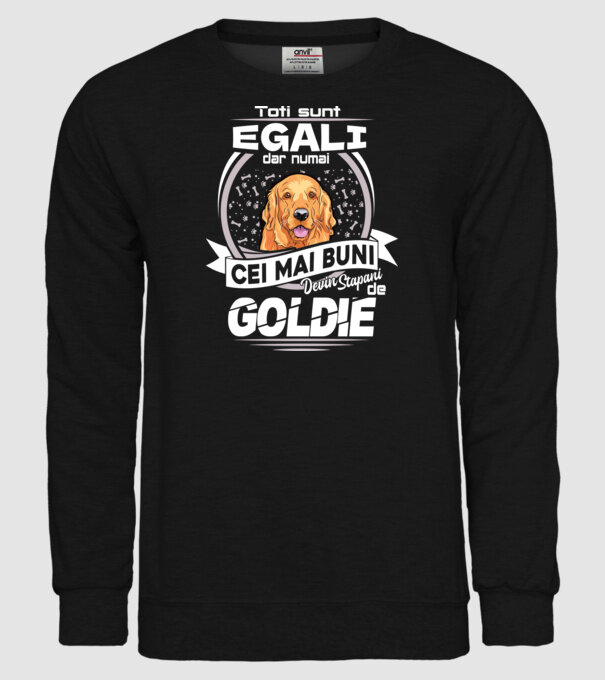 Toți sunt egali, dar numai cei mai buni devin stăpâni de goldie lght model negru pe tricou