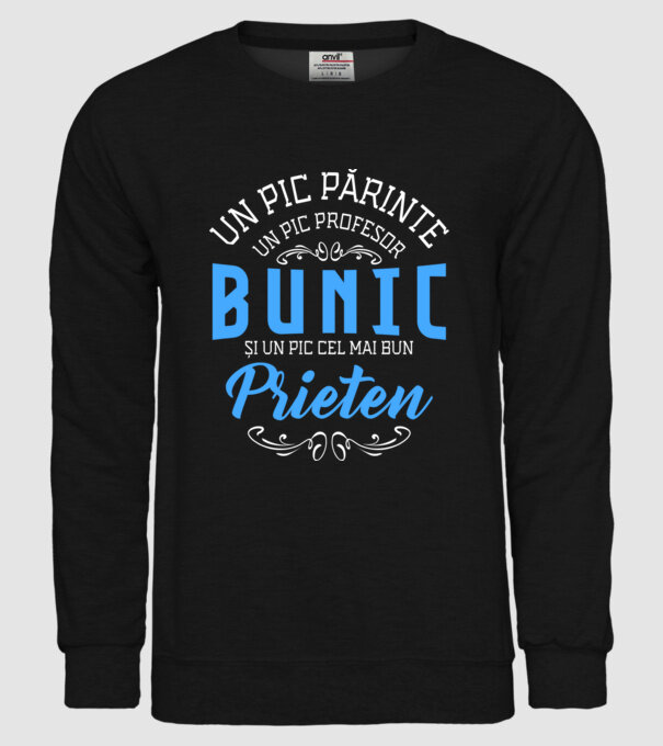 Un pic părinte, un pic profesor - bunic - și un pic cel mai bun prieten model negru pe tricou