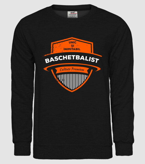 BASCHETBALIST unic și inimitabil calitate premium model negru pe tricou