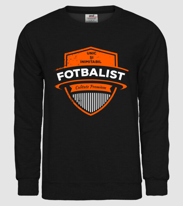 FOTBALIST unic și inimitabil calitate premium model negru pe tricou