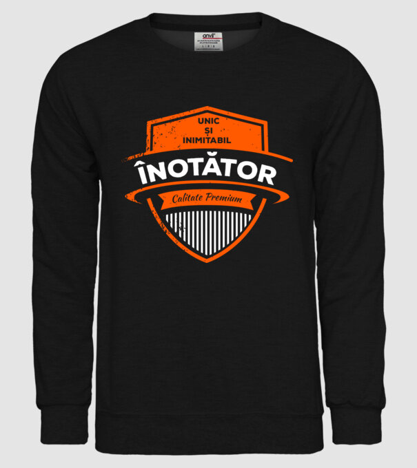 Înotător unic și inimitabil calitate premium model negru pe tricou
