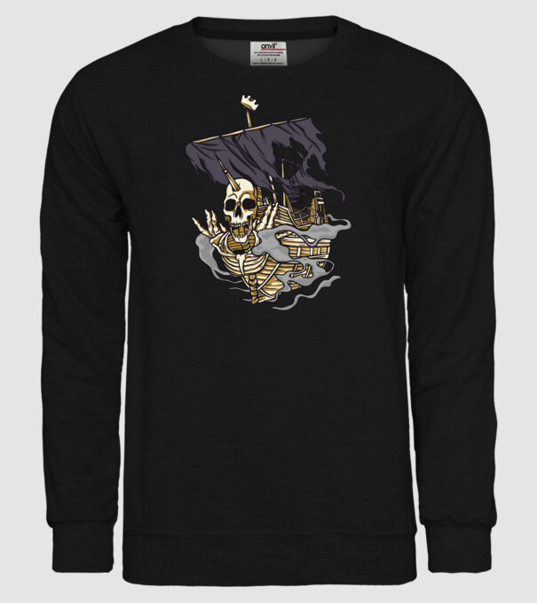 Vapoare model negru pe tricou