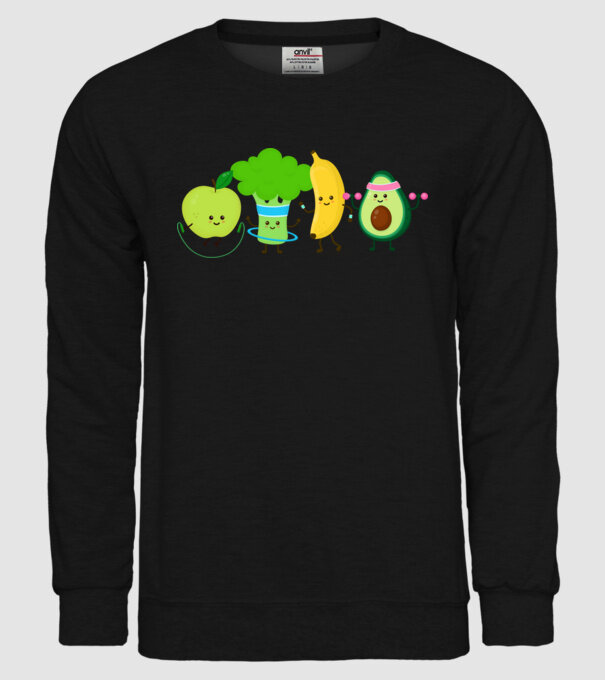 Vegan model negru pe tricou
