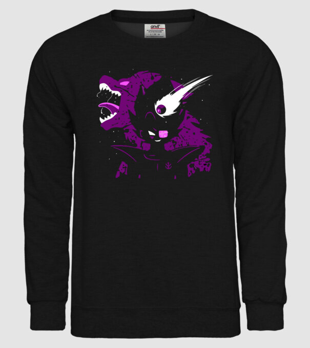 vegeta monkey dragonball model negru pe tricou