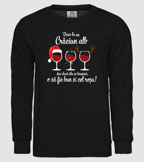 Visez la un Crăciun alb, dar dacă ăla se termină, o să fie bun si cel roșu model negru pe tricou