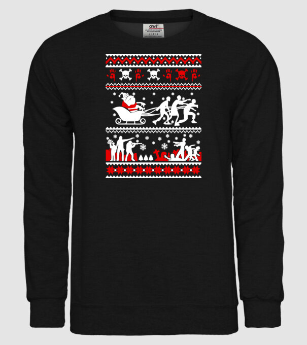 Walking Dead cu motiv norvegian model negru pe tricou