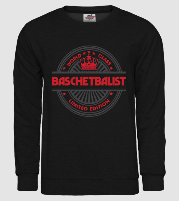 baschetbalist model negru pe tricou