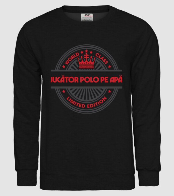 jucător polo pe apă model negru pe tricou