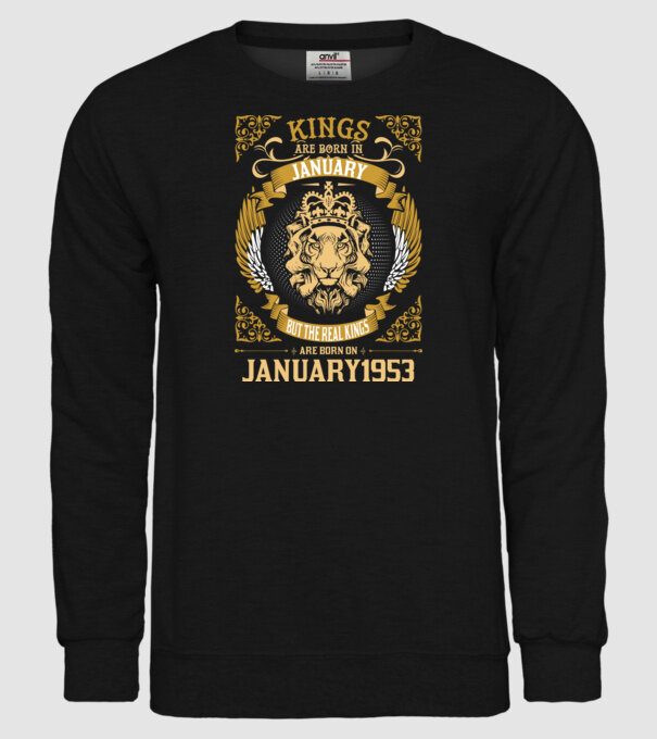 Ziua de naștere a Leului 1953 january model negru pe tricou