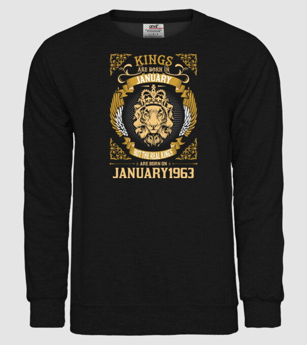 Ziua de naștere a Leului 1963 january model negru pe tricou