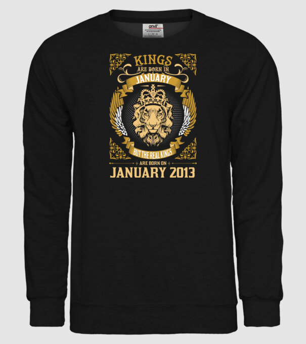 Ziua de naștere a Leului 2013 january model negru pe tricou