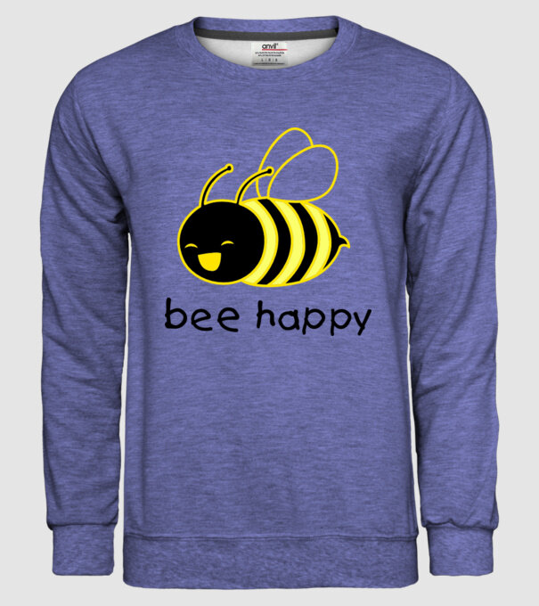 bee happy model albastru jeanși pe tricou