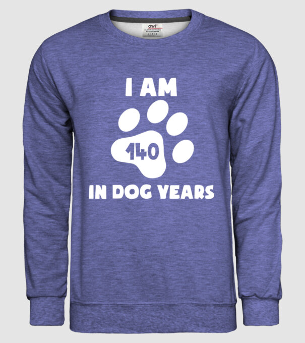 Dog Year - 140 model albastru jeanși pe tricou