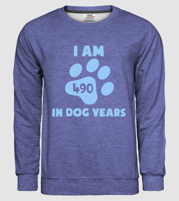 Dog Year - 490 model albastru jeanși pe tricou