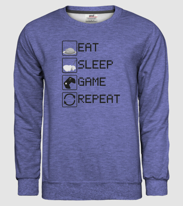 O zi de gamer model albastru jeanși pe tricou