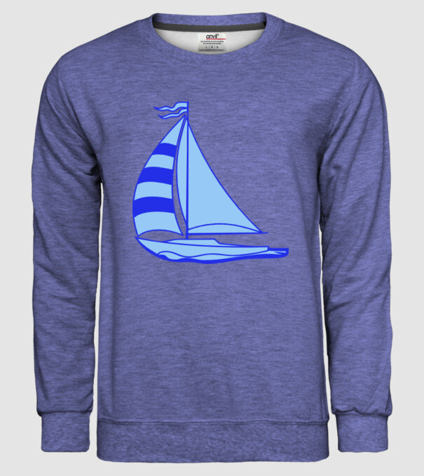 Vapor model albastru jeanși pe tricou
