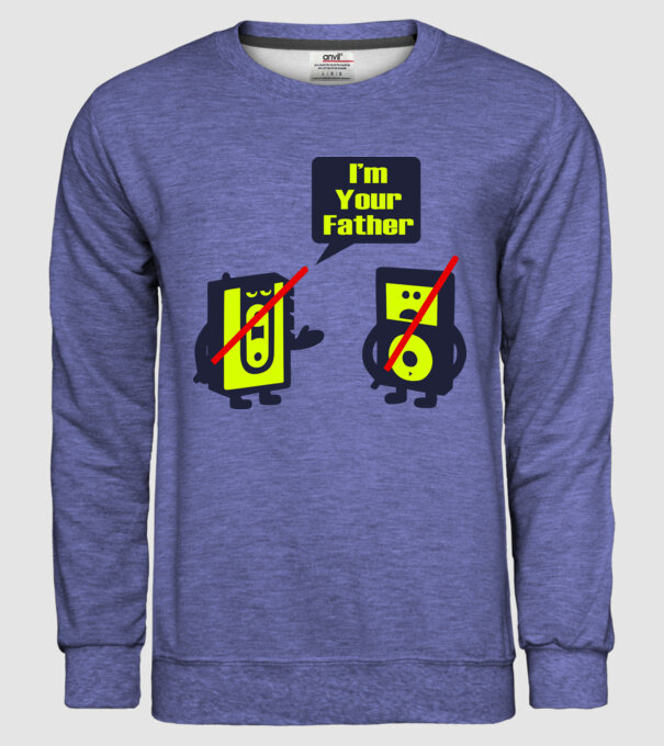 'I''m Your Father 1' model albastru jeanși pe tricou