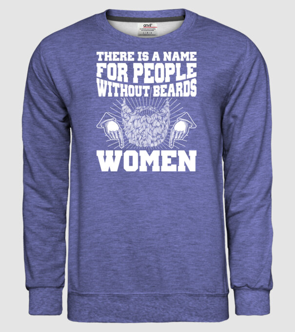 Name for beardless people women model albastru jeanși pe tricou