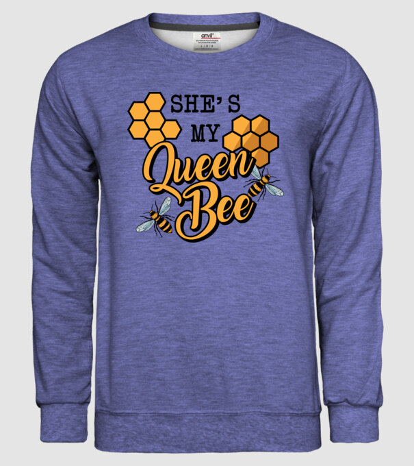Queen Bee model albastru jeanși pe tricou